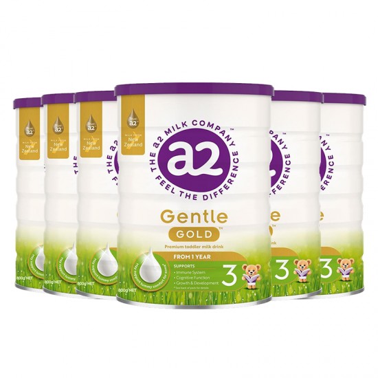 【6罐】a2金装Gentle Gold幼儿配方奶粉3段 800g 6罐 （12-36个月） 保质期2026年5月